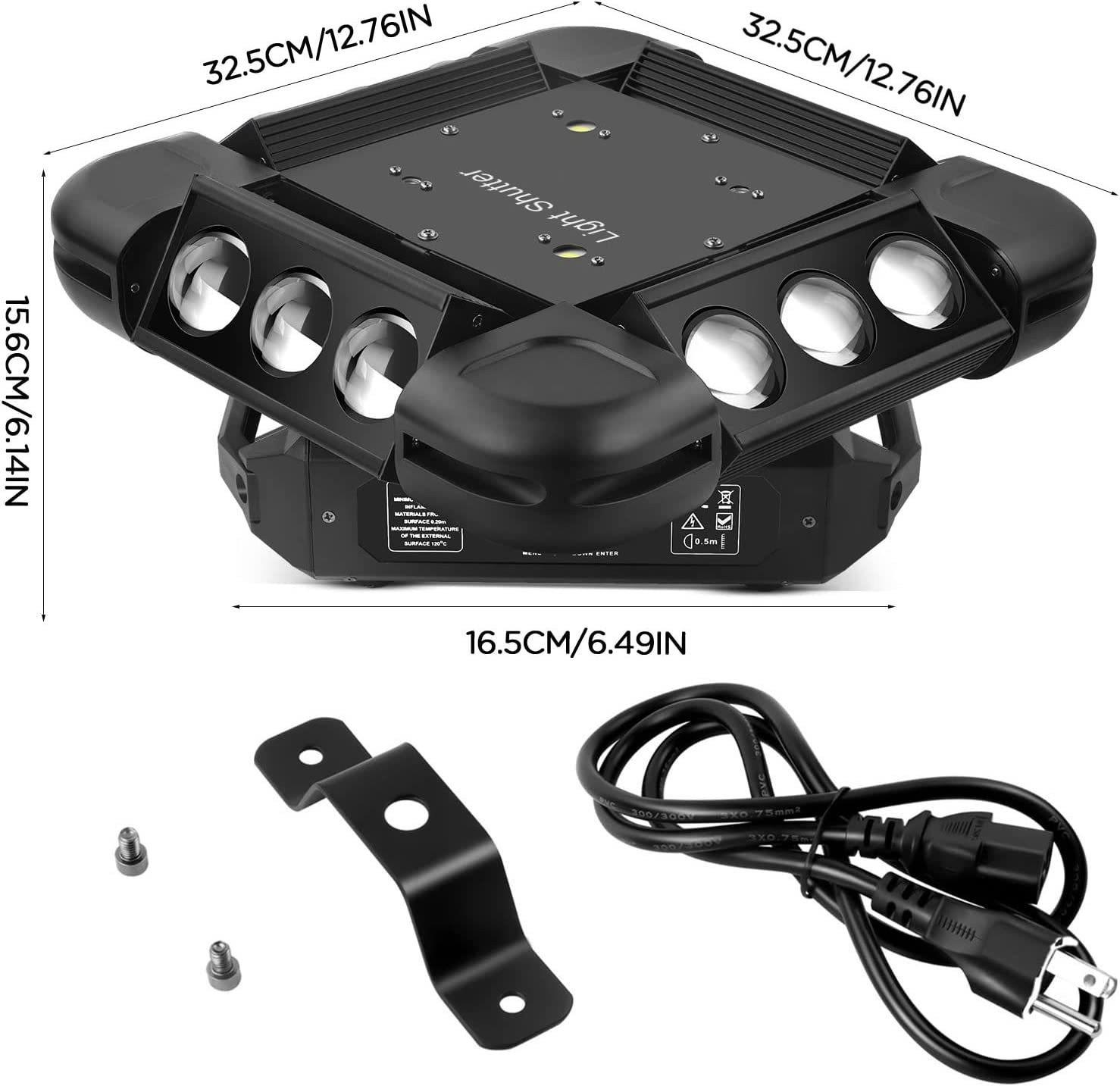 12LED RGBW Moving head light with laser