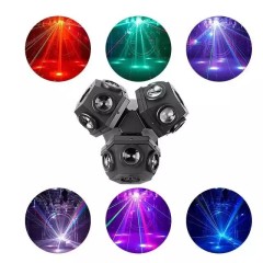 3Head RGBW 4in1 Moving Head Light With Laser RGB