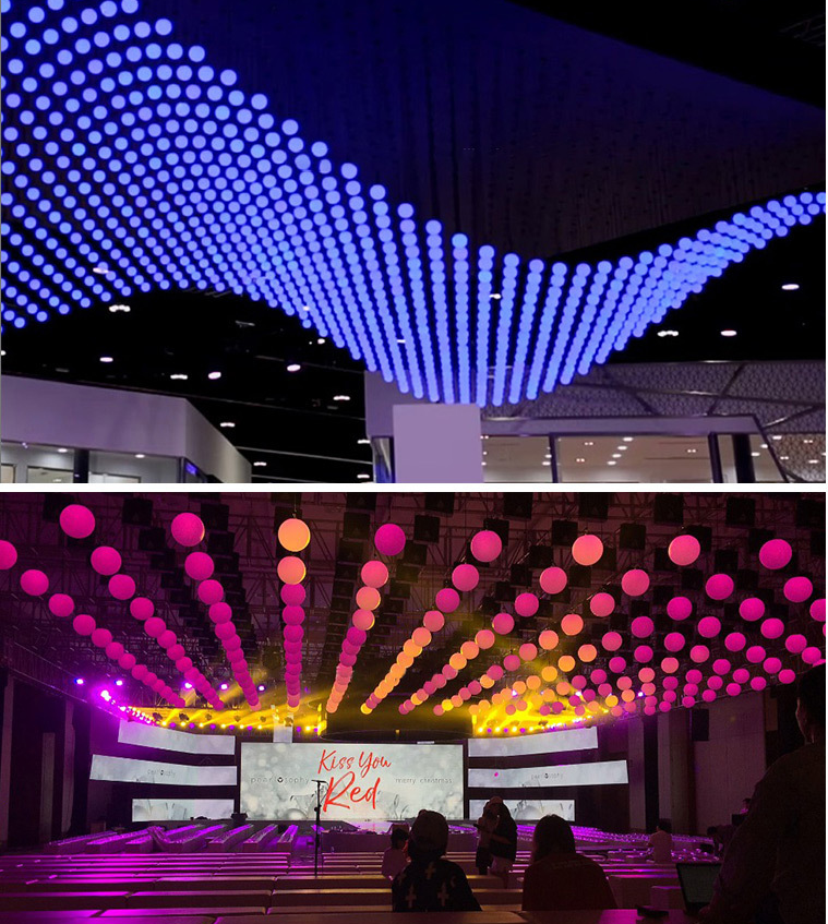 LED Kinetic Lefting  Ball  Light rgb