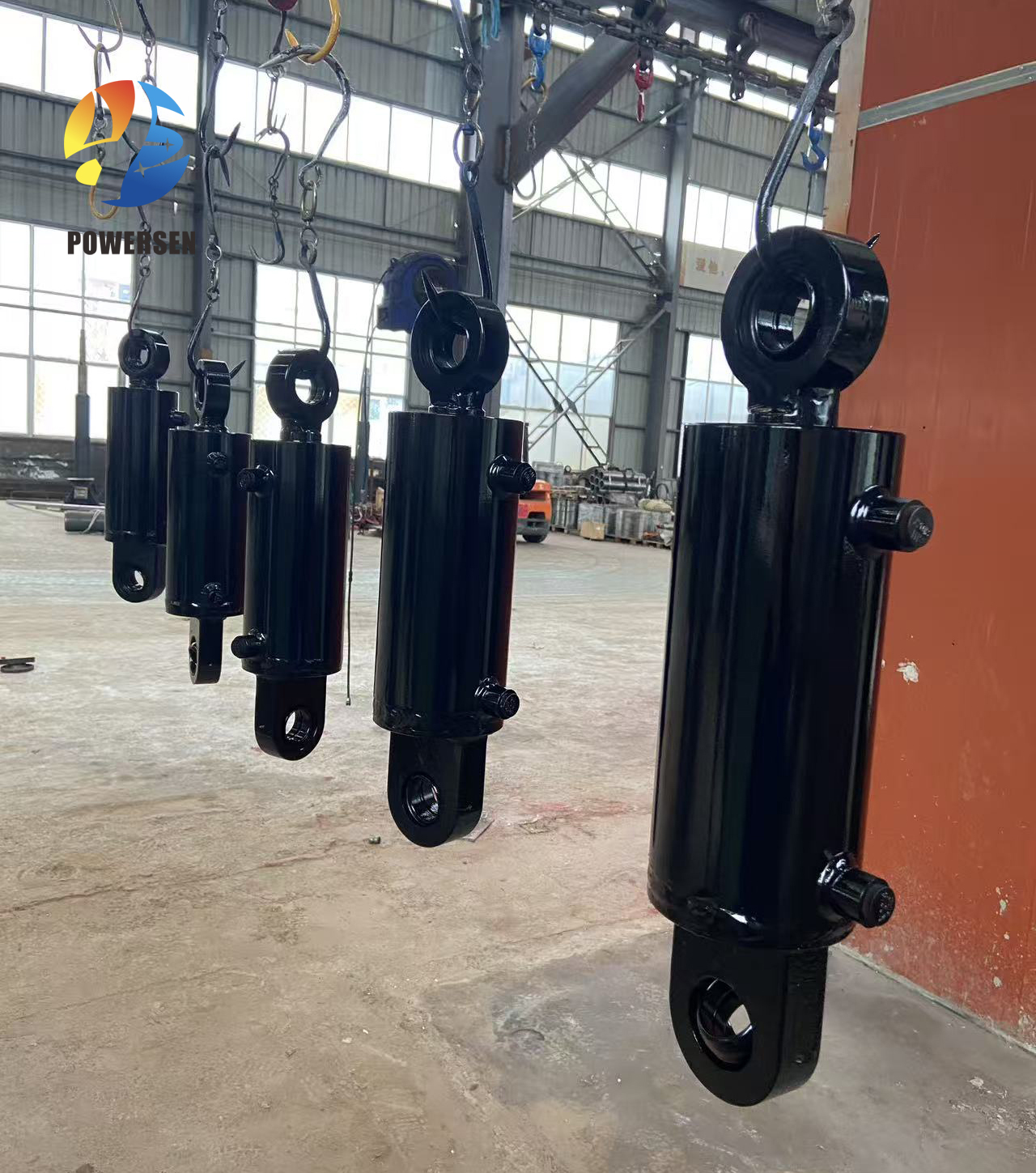 Doppeltwirkender Hydraulikzylinder, ausgelegt für industrielle Anwendungen im mittleren bis hohen Druckbereich.,Doppeltwirkender Hydraulikzylinder, ausgelegt für industrielle Anwendungen im mittleren bis hohen Druckbereich.