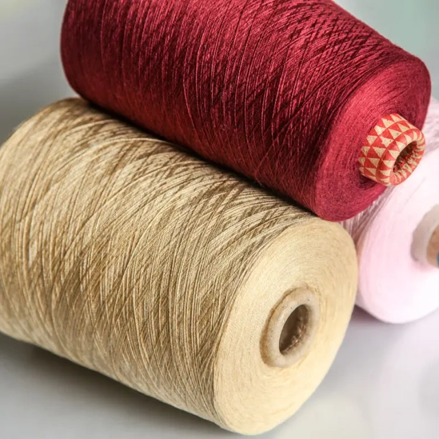 48NM/2D 40%Viscose 30%Nylon 25%PTT 5%Cashmere Blend Yarn Factory Wholesale For Sweater Knitting