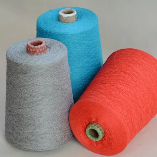 48NM/2D 40%Viscose 30%Nylon 25%PTT 5%Cashmere Blend Yarn Factory Wholesale For Sweater Knitting