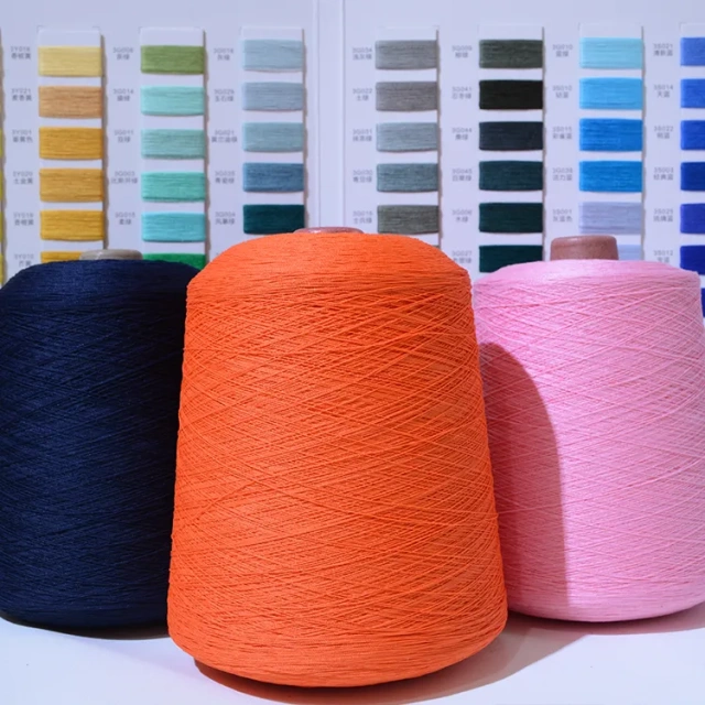 Factory Supplier 100% Acrylic Dyed Yarn 28NM/1D For Knitting Yarn