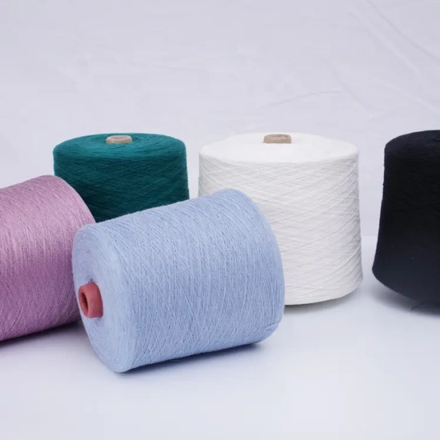 30S/2 dyed 65% Recycle polyester 35%cotton blended yarn Ring Spun factory wholesale