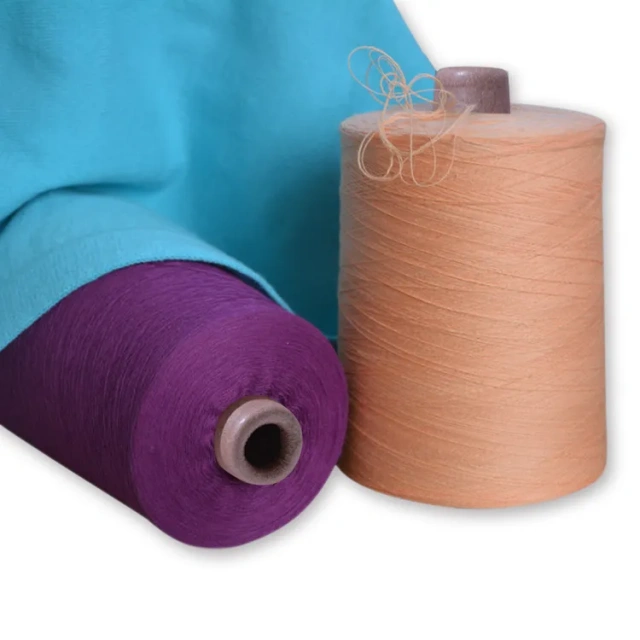 Factory direct dyed GOTS organic yarn 100% cotton ring spun recycled cotton yarn for knitting