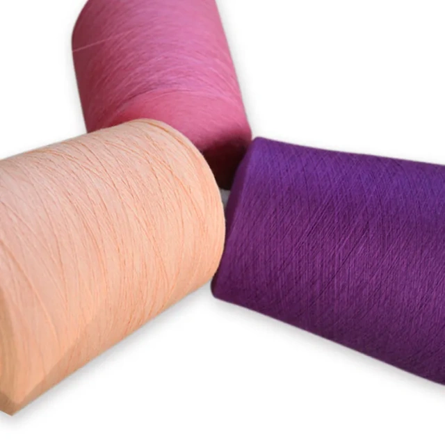 Factory direct dyed GOTS organic yarn 100% cotton ring spun recycled cotton yarn for knitting