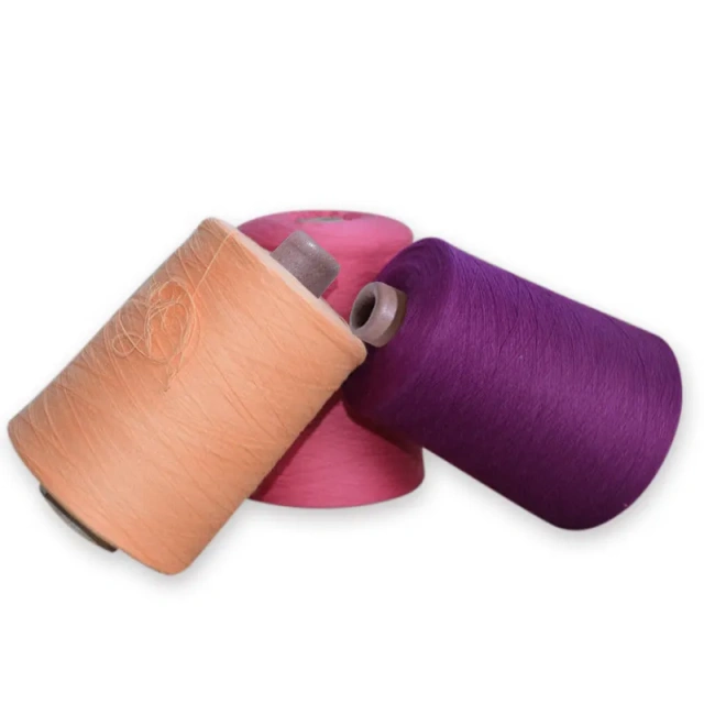 Factory direct dyed GOTS organic yarn 100% cotton ring spun recycled cotton yarn for knitting