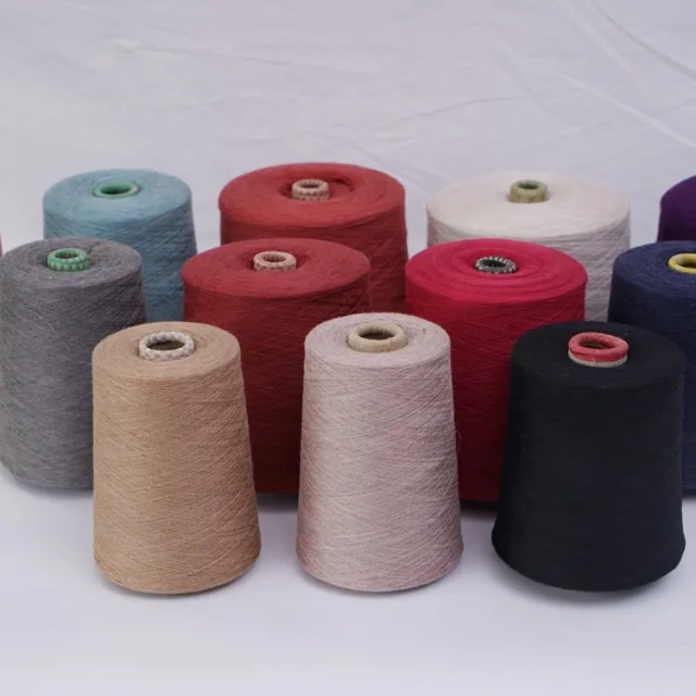 Blended Wool Cotton Top Dyed Yarn Ring Spun Factory Wholesale