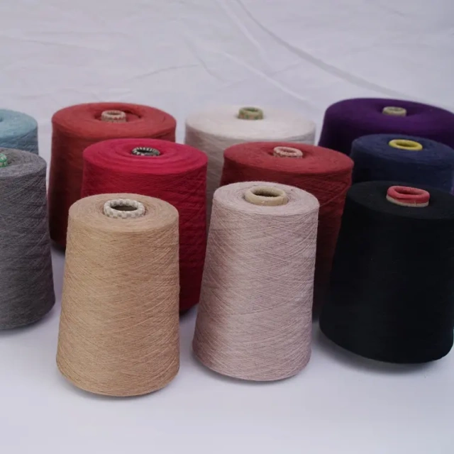 Blended Wool Silk Top Dyed Yarn Ring Spun Factory Wholesale