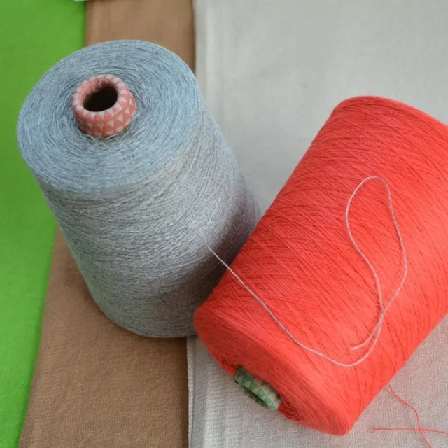 Blended Cotton Silk Top Dyed Yarn Ring Spun Factory Wholesale