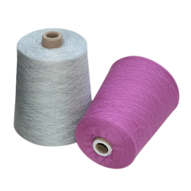 Factory Free Sample 16-60nm Merino Wool Yarn Dyed Cone Blended Cashmere Wool Yarn For Sweater Knitting Yarn