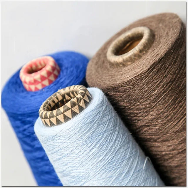 Blended Silk Cashmere Top Dyed Yarn Ring Spun Factory Wholesale