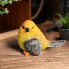Polyresin Garden Robin Birds Ornaments Backyard Decor Statues Indoor Furnishings for Yard and Patio Lawn Outdoor Home Decoration