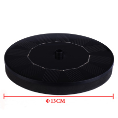 MilaLit Solar Water Floating Pump Mini Fountain 13cm Diameter Pumps for Bird Pet Animal Bath Drinking Desktop Garden Pool Fish Tank Decoration