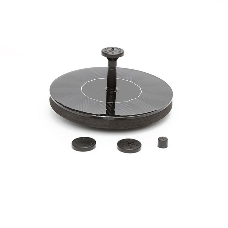 MilaLit Solar Water Floating Pump Mini Fountain 13cm Diameter Pumps for Bird Pet Animal Bath Drinking Desktop Garden Pool Fish Tank Decoration