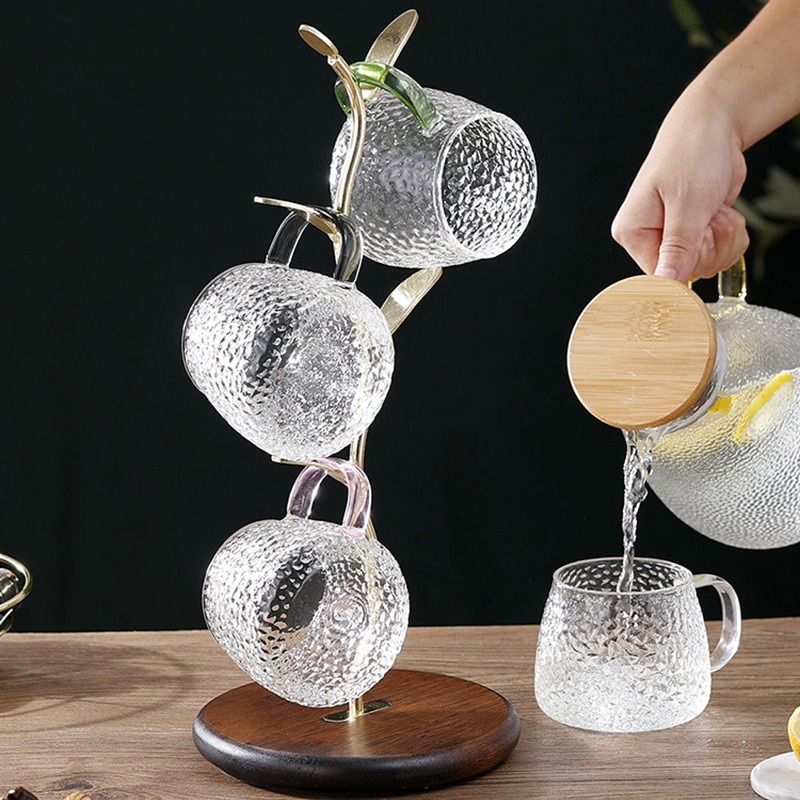 Milalit Metal Coffee Tea Milk Drink Beverage Mug Cup Rack Storage Stand Holder Display Drying Metal Tree Brunch Shape Rack Drying Storage Stand Rack Holders Display for Christmas Housewarming Party Kitchen Bar Tavern