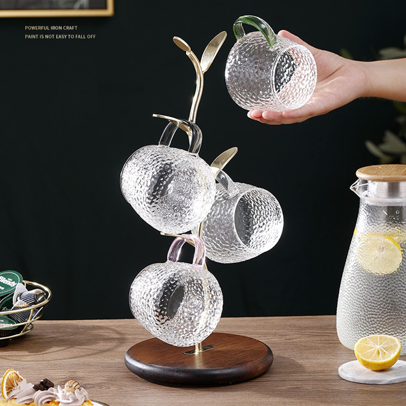 Milalit Metal Coffee Tea Milk Drink Beverage Mug Cup Rack Storage Stand Holder Display Drying Metal Tree Brunch Shape Rack Drying Storage Stand Rack Holders Display for Christmas Housewarming Party Kitchen Bar Tavern