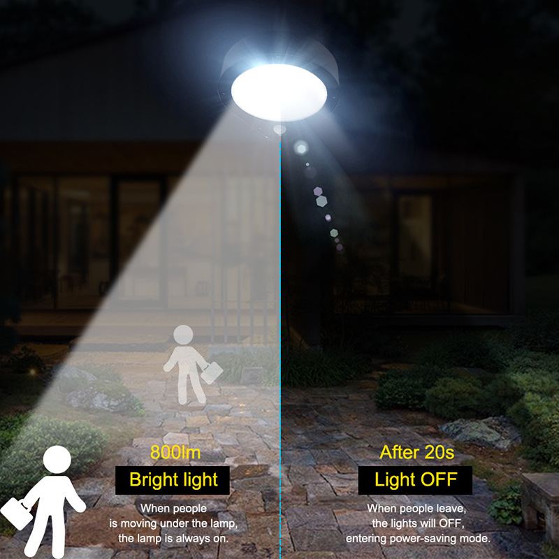 Milalit PIR Sensor Automatic Light Control 800lm Solar Shower Rose Shape Wall Light Weatherproof 61LED  Superbright Wall Light Li-ion Rechargeable Battery Lamp Outdoor Lamps for Garden Lounge Garage