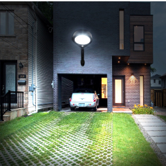 Milalit PIR Sensor Automatic Light Control 800lm Solar Shower Rose Shape Wall Light Weatherproof 61LED  Superbright Wall Light Li-ion Rechargeable Battery Lamp Outdoor Lamps for Garden Lounge Garage