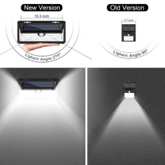 Milalit 158LED Solar Flame Light Motion Sensor Flickering Outdoor Waterproof Solar Power Security Wireless Wall Lights For Patio Garden Christmas Halloween New Year's Day Decoration