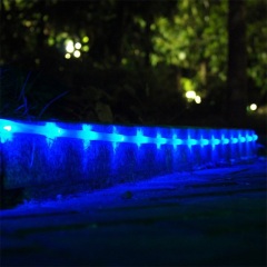 Milalit 8 Modes Solar Rope Lights Plastic String Lamps 12M Waterproof 100LED for Indoor Outdoor Garden Party Christmas Patio Lawn Decor Rope Waterproof Tube Light Copper Wire Fairy Lights for Fence Christmas Diwali Decoration