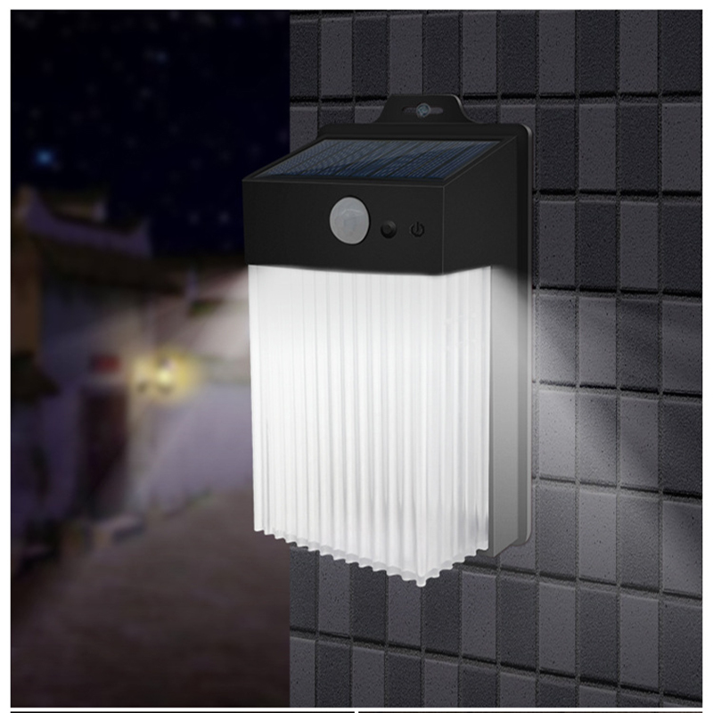 Milalit 2Watt Solar 50LED Lamp Optical Acrylic Lens Sunlight Powered Outdoor Lighting Gardening Wall Mount Wireless Square Fence Lights
