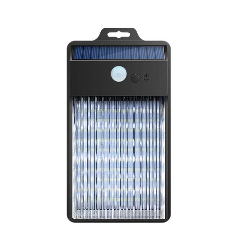 Milalit 2Watt Solar 50LED Lamp Optical Acrylic Lens Sunlight Powered Outdoor Lighting Gardening Wall Mount Wireless Square Fence Lights
