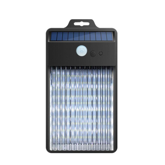 Milalit 2Watt Solar 50LED Lamp Optical Acrylic Lens Sunlight Powered Outdoor Lighting Gardening Wall Mount Wireless Square Fence Lights
