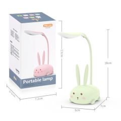 Milalit Mini Tiger Desk LED Lamp Creative Cartoon Cat Cute Rabbit Pet Folding Table Study Deer Bear Reading Eye Protection Pig USB Rechargeable Sheep Night Light for Children Kids Friends Christmas Birthday Gift Present