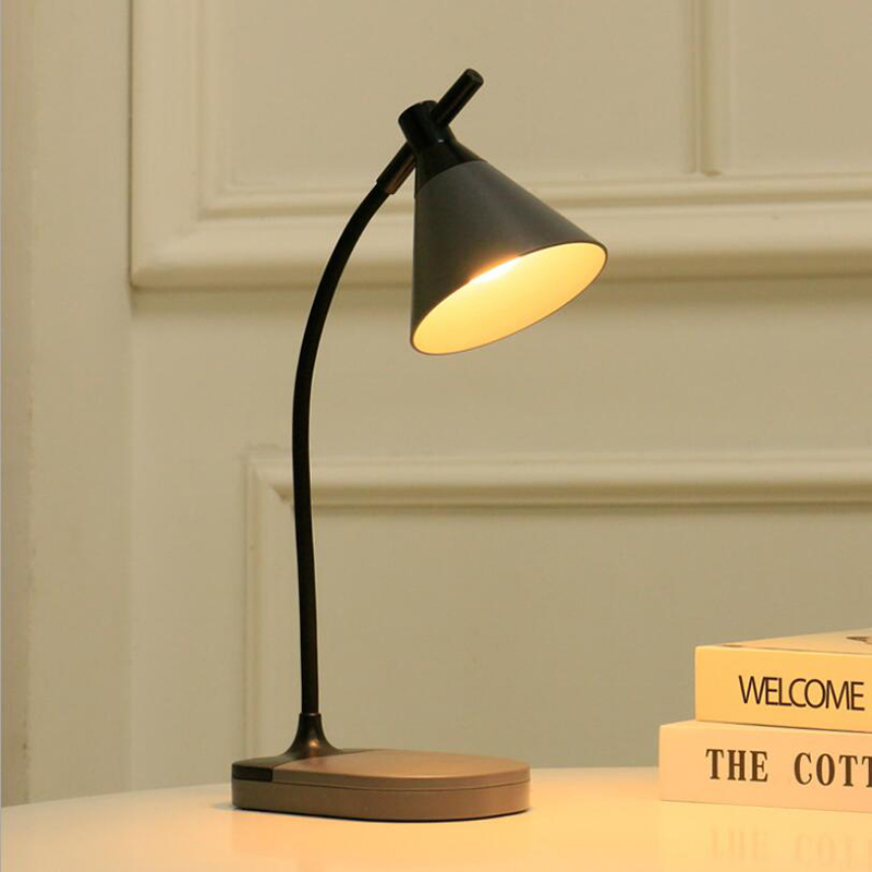 Milalit Eye Protective LED Reading Lamp Indoor Bedroom Study Modern Simple Touch Switch Table Desk Dim Light for Children Kids Office Modern Table Desk LED Reading Light Touch Switch High Bright Rechargeable Portable Present Gift Night Lamp for Christmas