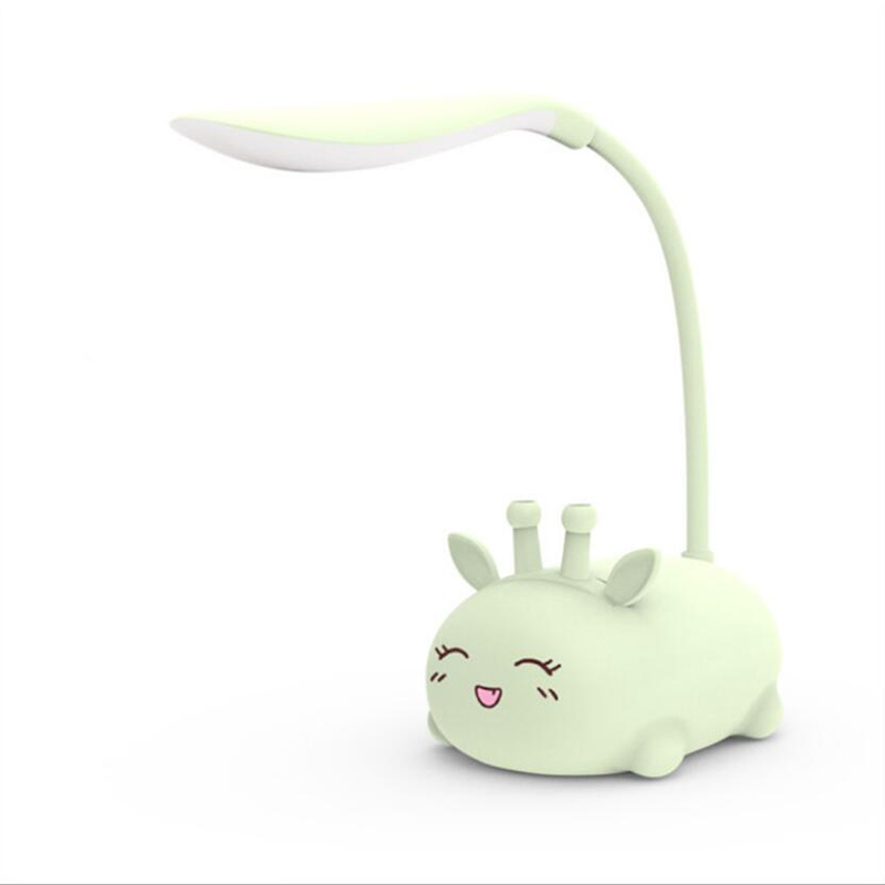 Milalit Mini Tiger Desk LED Lamp Creative Cartoon Cat Cute Rabbit Pet Folding Table Study Deer Bear Reading Eye Protection Pig USB Rechargeable Sheep Night Light for Children Kids Friends Christmas Birthday Gift Present