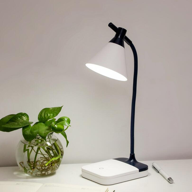 Milalit Eye Protective LED Reading Lamp Indoor Bedroom Study Modern Simple Touch Switch Table Desk Dim Light for Children Kids Office Modern Table Desk LED Reading Light Touch Switch High Bright Rechargeable Portable Present Gift Night Lamp for Christmas