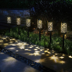 Milalit Solar House Hardscape LED High Brightness Pilar Moon Star Dots Lights Moonlight Star Shadow Wireless Outdoor Post Lamp for House Patio Lawn Garden Walkway Pathway Lighting Ground Insert or Hanging