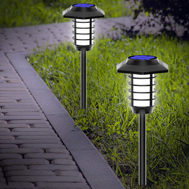 Milalit Outdoor Solar Flickering Flame Light 66LED 48LED Dancing Fire Lawn Lighting Waterproof IP65 Torch Lamp for Garden Pathway Yard Christmas Halloween Festival
