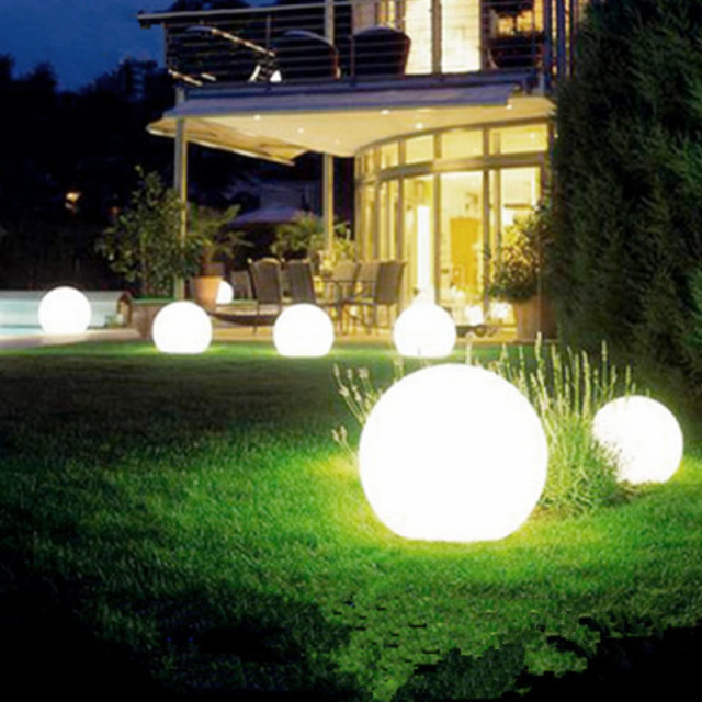Milalit Solar Powered Globe Garden Round Ball Waterproof Yard Lights for Park Patio Walkway Landscape In-Ground Spike Pathway Lawn Dusk to Dawn Solar Light Bulbs with Spike Sunlight Power Globe Landscape Light for Fence Wall Lawn Auto On Off
