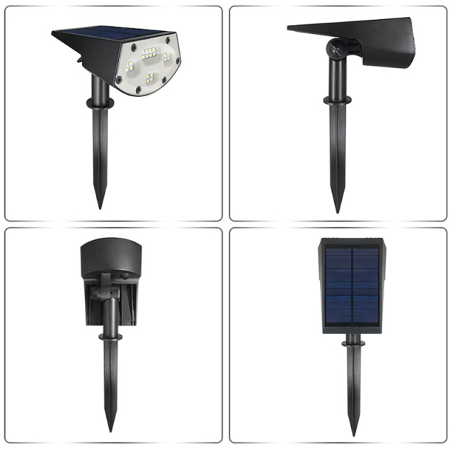 Milalit Solar RGB Color Changeable Outdoor Change Spot Lighting Garden Yard 20LED Wall Mount High Brightness Dimming Automatical Turn On Lights