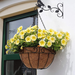 Milalit Butterfly 3 Leaf Design Metal Iron Hook Indoor Balcony Kitchen Bathroom Brackets Outdoor Hangers for Clothes Lantern Flowerpot