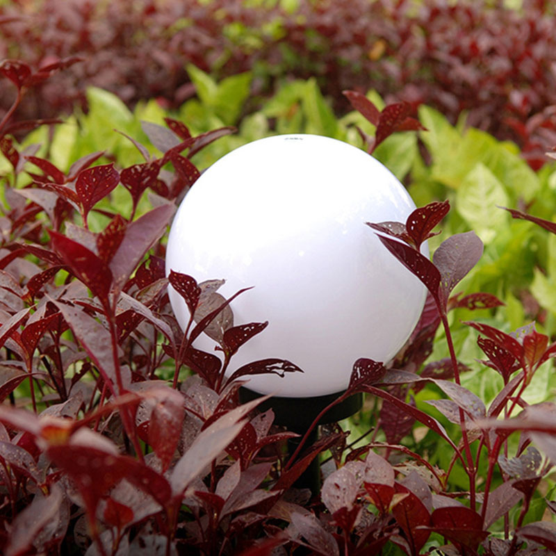 Milalit Solar Powered Globe Garden Round Ball Waterproof Yard Lights for Park Patio Walkway Landscape In-Ground Spike Pathway Lawn Dusk to Dawn Solar Light Bulbs with Spike Sunlight Power Globe Landscape Light for Fence Wall Lawn Auto On Off