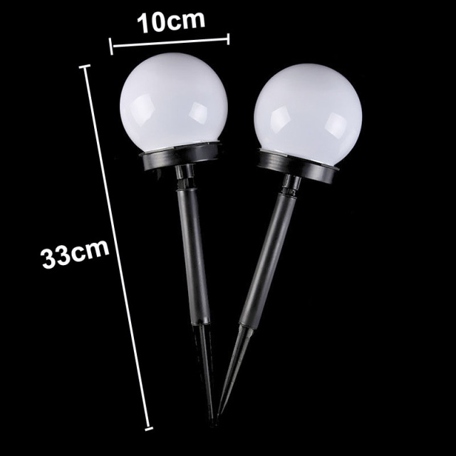Milalit Solar Powered Globe Garden Round Ball Waterproof Yard Lights for Park Patio Walkway Landscape In-Ground Spike Pathway Lawn Dusk to Dawn Solar Light Bulbs with Spike Sunlight Power Globe Landscape Light for Fence Wall Lawn Auto On Off