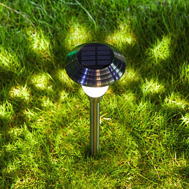 Milalit Solar Bright Pathway Outdoor Glass Lamp Wireless Sun Powered Exterior landscape Landscape LED Light for Garden Yard Patio Walkway Driveway Spike