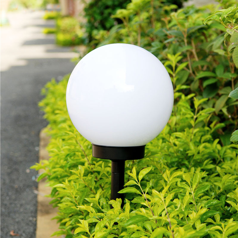 Milalit Solar Powered Globe Garden Round Ball Waterproof Yard Lights for Park Patio Walkway Landscape In-Ground Spike Pathway Lawn Dusk to Dawn Solar Light Bulbs with Spike Sunlight Power Globe Landscape Light for Fence Wall Lawn Auto On Off