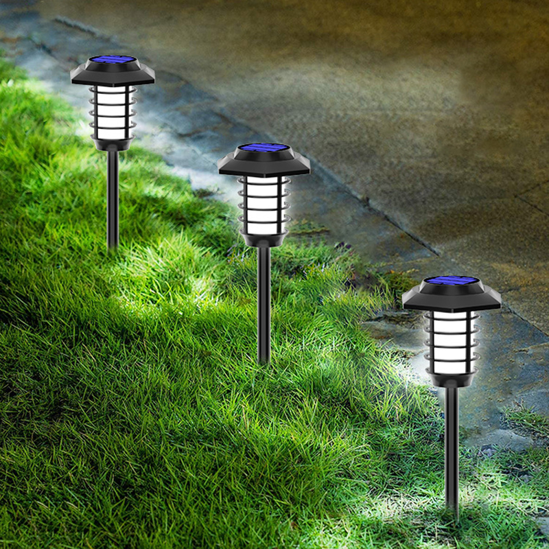Milalit Outdoor Solar Flickering Flame Light 66LED 48LED Dancing Fire Lawn Lighting Waterproof IP65 Torch Lamp for Garden Pathway Yard Christmas Halloween Festival