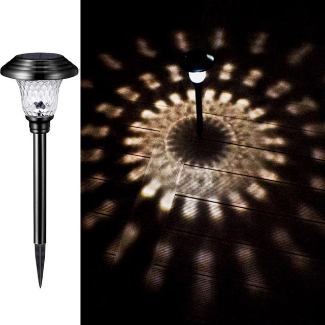 Milalit Solar Bright Pathway Outdoor Glass Lamp Wireless Sun Powered Exterior landscape Landscape LED Light for Garden Yard Patio Walkway Driveway Spike