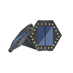 Milalit Connectable Solar Hexagon 24LED Ground Light Control Li-ion Battery Wall Mounted Waterproof Outdoor ABS Lawn Lamp for Fence Path  Underground Light Wall Mounted ConnectedOutdoor ABS CE RoHs Certified Lawn Light for Fence Courtyard