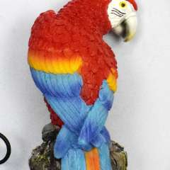 Milalit Solar Powered Parrot Light Bird Blue Red Yellow Green Resin Life-like Animal Decorative Lamps for Yard Lawn Outdoor Lighting Outdoor Waterproof Parrot Garden Stakes Light Sunlight Powered Landscape Lamp for Garden Patio Walkway Pathway Road