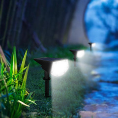 Milalit Solar RGB Color Changeable Outdoor Change Spot Lighting Garden Yard 20LED Wall Mount High Brightness Dimming Automatical Turn On Lights