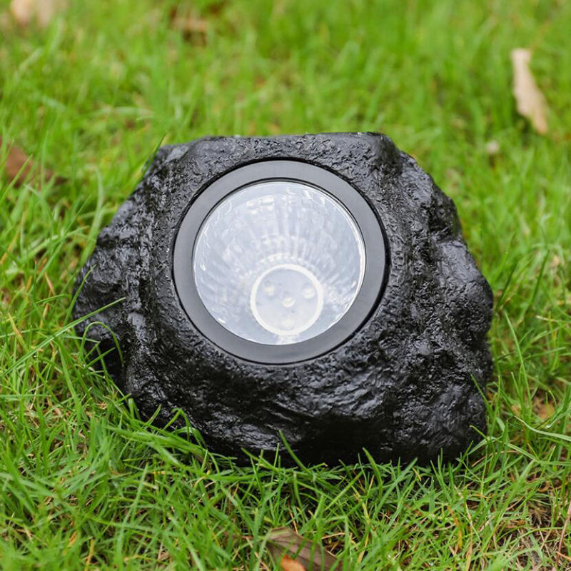 Milalit Solar LED Outdoor Decorative Super Bright Garden Rock Lawn Lights IP65 Waterproof Resin Pathway Fake Stone Lamp Spotlights for Garden Yard Walkway Pathway Patio Driveway