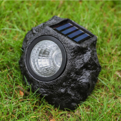 Milalit Solar LED Outdoor Decorative Super Bright Garden Rock Lawn Lights IP65 Waterproof Resin Pathway Fake Stone Lamp Spotlights for Garden Yard Walkway Pathway Patio Driveway