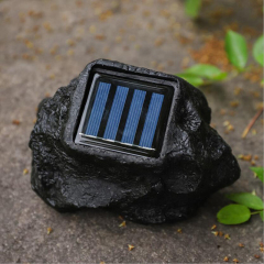Milalit Solar LED Outdoor Decorative Super Bright Garden Rock Lawn Lights IP65 Waterproof Resin Pathway Fake Stone Lamp Spotlights for Garden Yard Walkway Pathway Patio Driveway