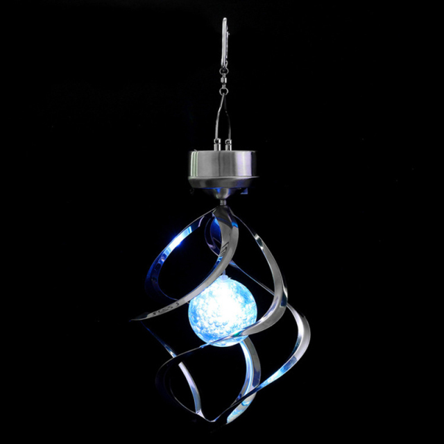 Milalit Solar Lights Outdoor Yard Decoration Stainless Wind Chimes Lights Led Colour Changing Hanging Lamps Garden Yard Home Decor Gift